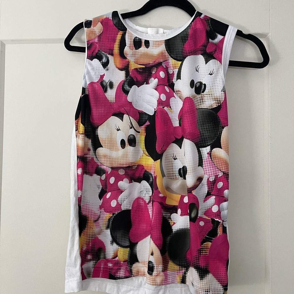 Comme des Garcons Kids Minnie Mouse Tank Top - Pink, Black, and White